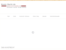 Tablet Screenshot of kunst-recht.de